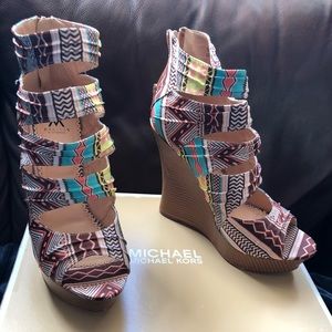 Madison by Shoedazzle wedge shoes- used. Size 10.